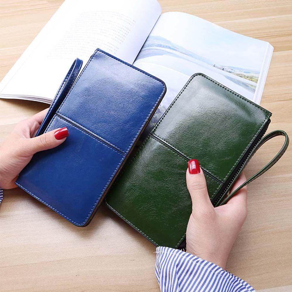 FORBETTER Ví Da PU Dài Thời Trang Dành Cho Nữ Giá Đỡ