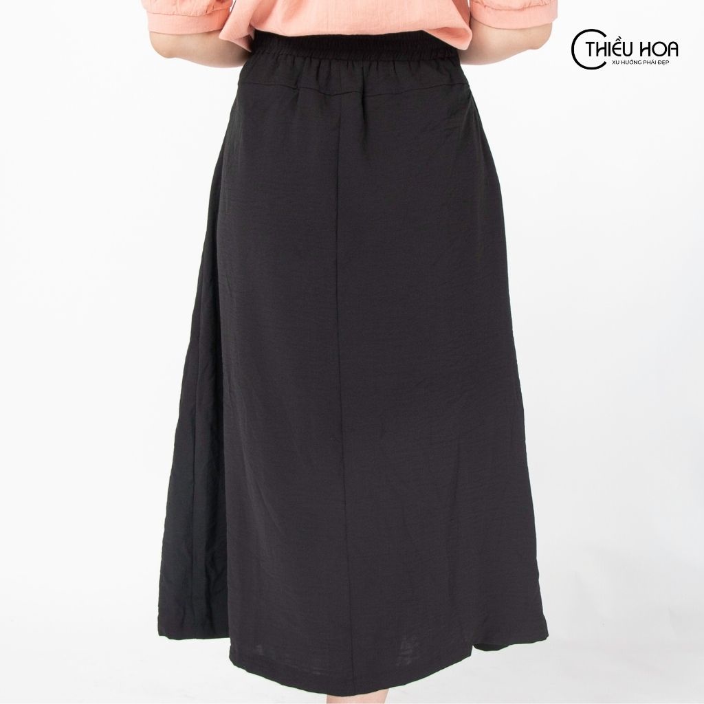 Quần Váy Trung Niên Thiều Hoa Chất Vải Chiffon Mềm Nhẹ, Thoáng Mát, Kiểu Dáng Trẻ Trung Không Kén Người Mặc QD1A0305