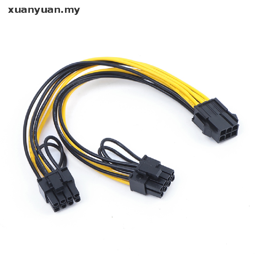 Dây cáp chia nguồn 6pin sang 6+2pin (6-pin/8-pin) cho Card đồ họa | BigBuy360 - bigbuy360.vn