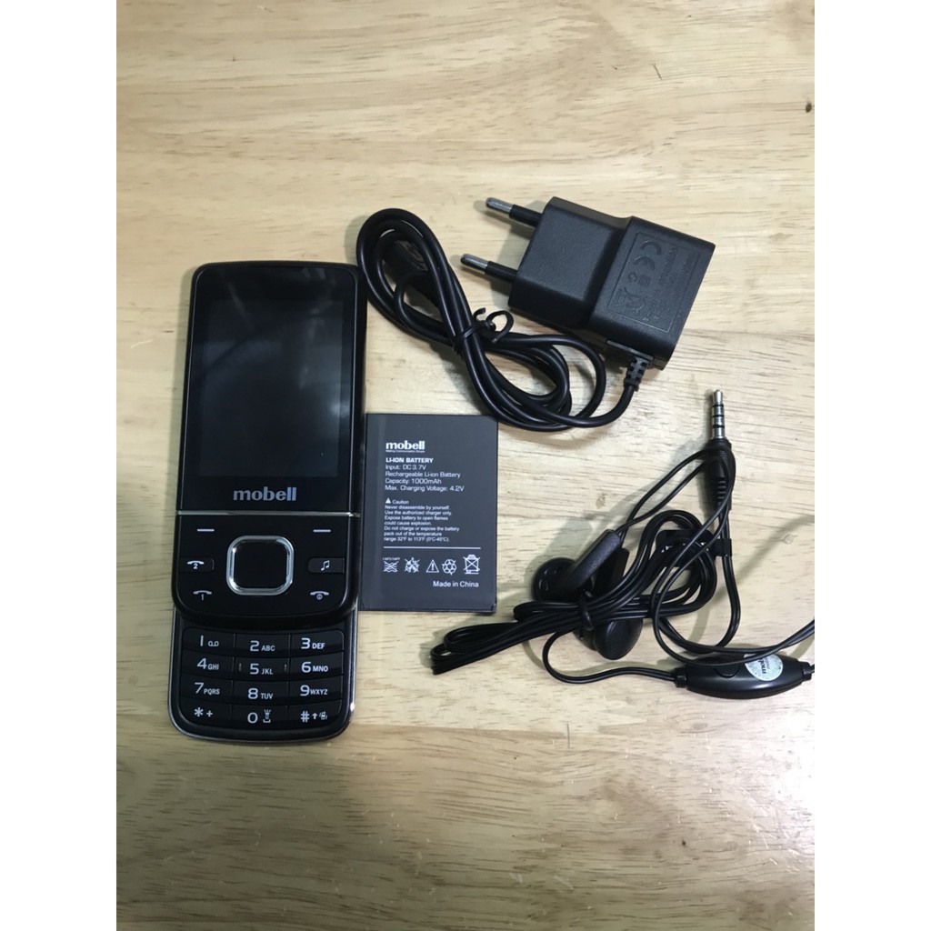 Điện thoai Mobell M889 dạng trượt phím bấm êm chữ to hàng chất pin tốt mới 100% bảo hành chính hãng 12 tháng | BigBuy360 - bigbuy360.vn