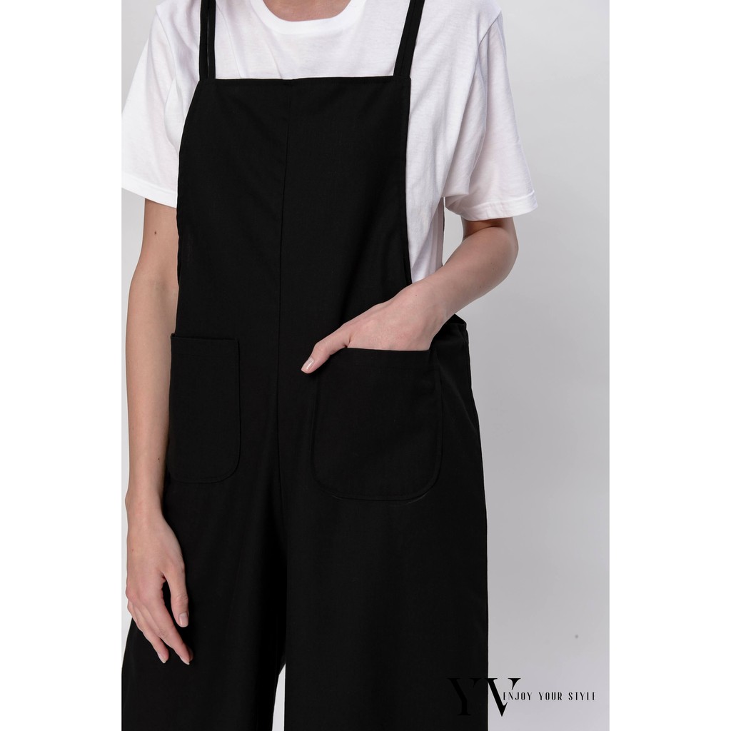 Yếm Linen Có Túi Đen - YV LE & CO | WebRaoVat - webraovat.net.vn