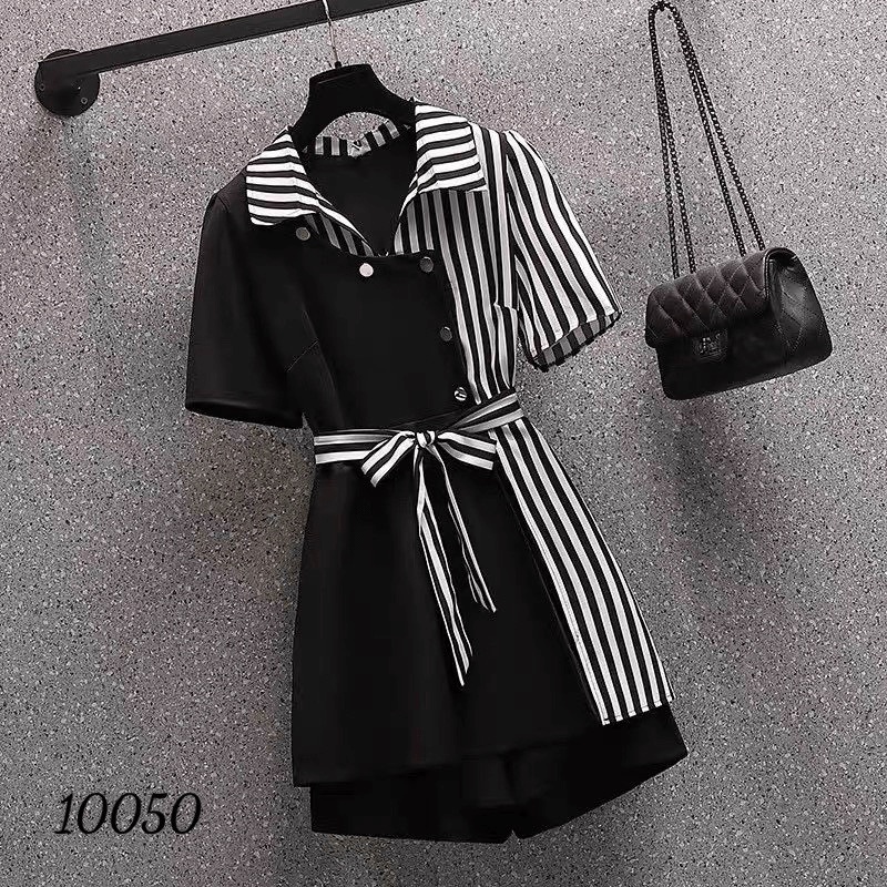 SET BỘ VEST SỌC ĐÍNH NÚT SANG CHẢNH NỔI BẬT HOTTREND / CÓ SIZE 70KG LANA FASHION