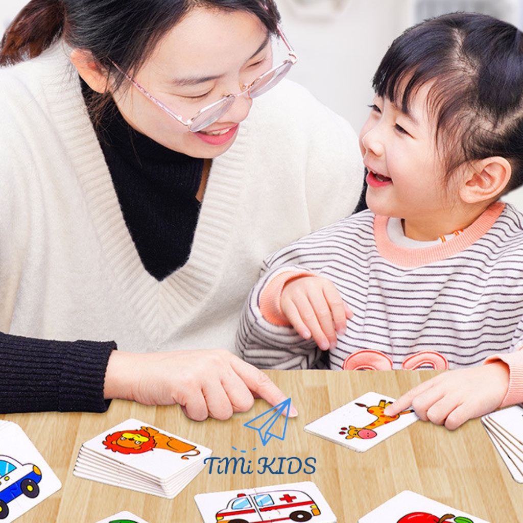 Ghép Hình 2 Chi Tiết 4 Chủ Đề Cho Bé Từ 1-5 Tuổi