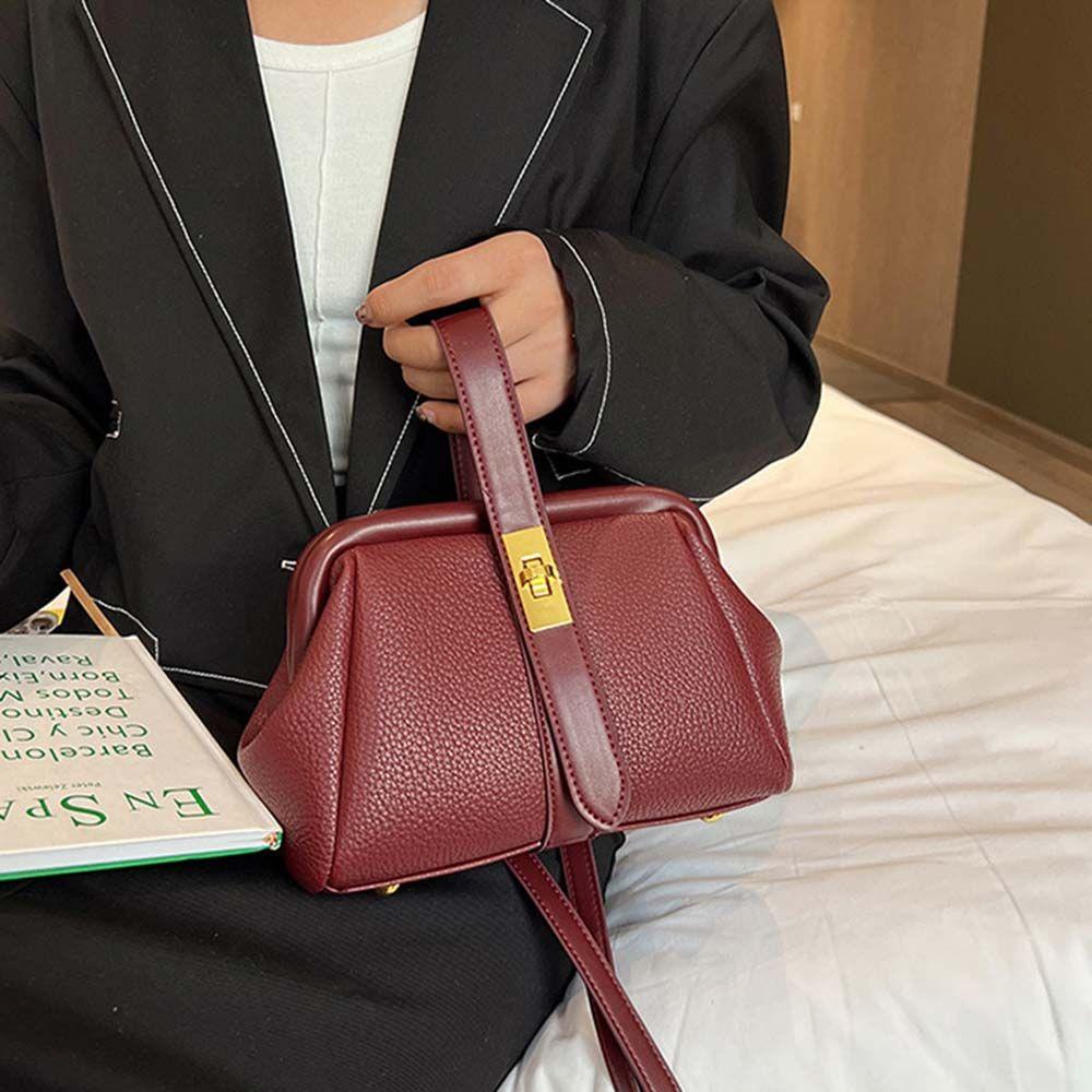 PINEVN Túi Xách Đeo Vai Cỡ Lớn Họa Tiết Trái Vải Sang Trọng Cho Nữ