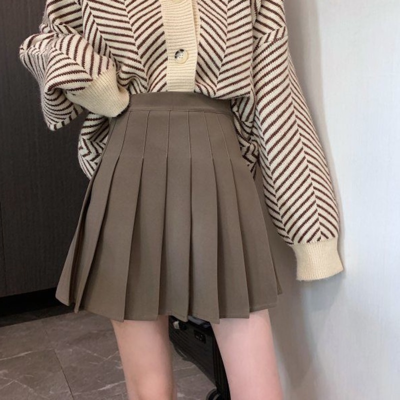 Chân Váy Xếp Ly Lưng Cao Thời Trang Cho Nữ