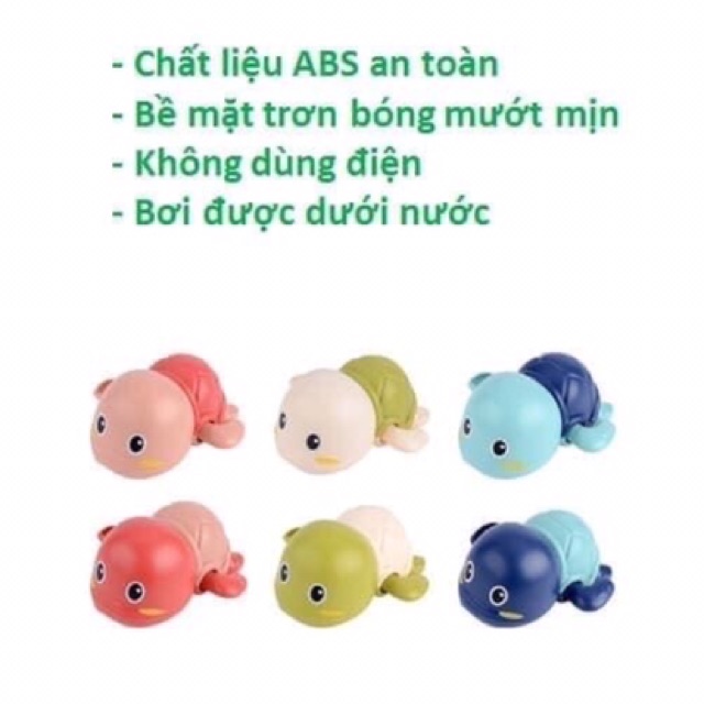 Rùa bơi vặn cót thả bồn tắm cho bé (1 con rùa)