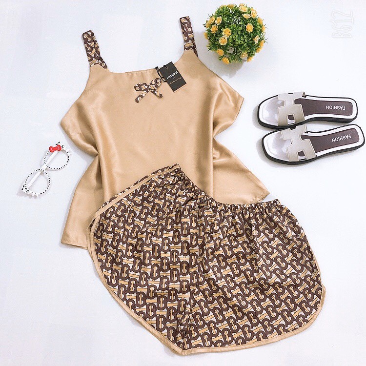 Đồ bộ lụa hai dây, đồ ngủ mặc nhà | BigBuy360 - bigbuy360.vn