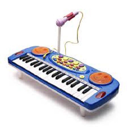 Đồ chơi đàn organ có mic hát cho bé tập làm ca sĩ loại to nhiều phím, có các bản nhạc demo siêu hót, do choi danh dan