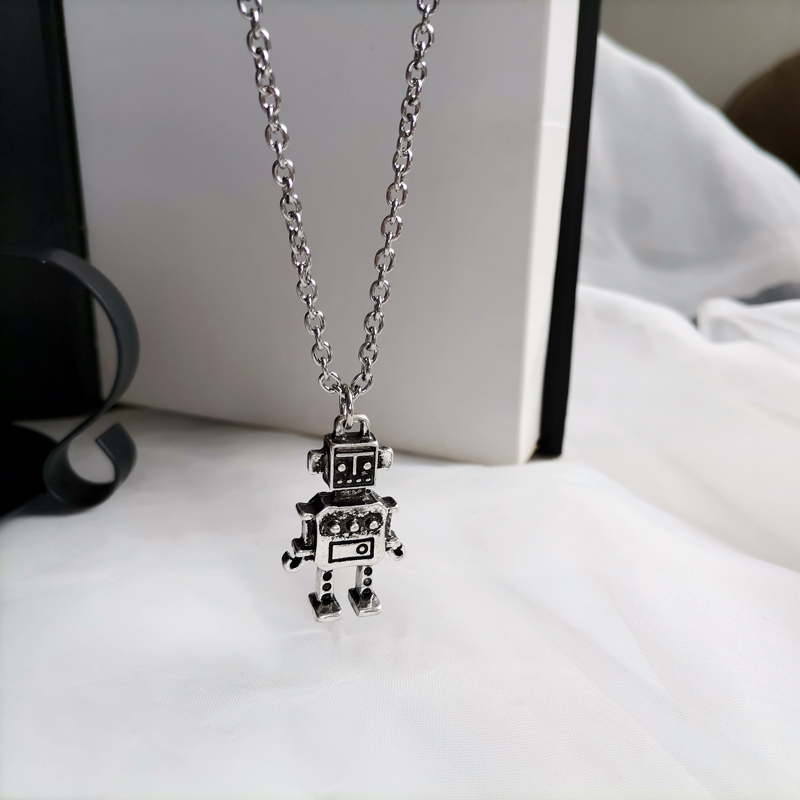 Vòng Cổ Mặt Hình Robot Mini Phong Cách Hip Hop