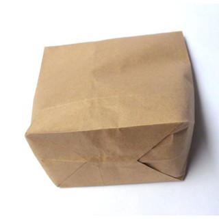 10 TÚI GIẤY KRAFT KHÔNG QUAI size 20x15cm - túi xi măng đựng hàng