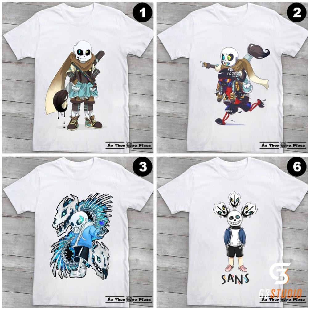 ⚡️FREESHIP⚡️Áo Thun In Hình Sans Undertale Ink Error S20 Cực Đẹp Nhiều Mẫu - Áo Thun Game
