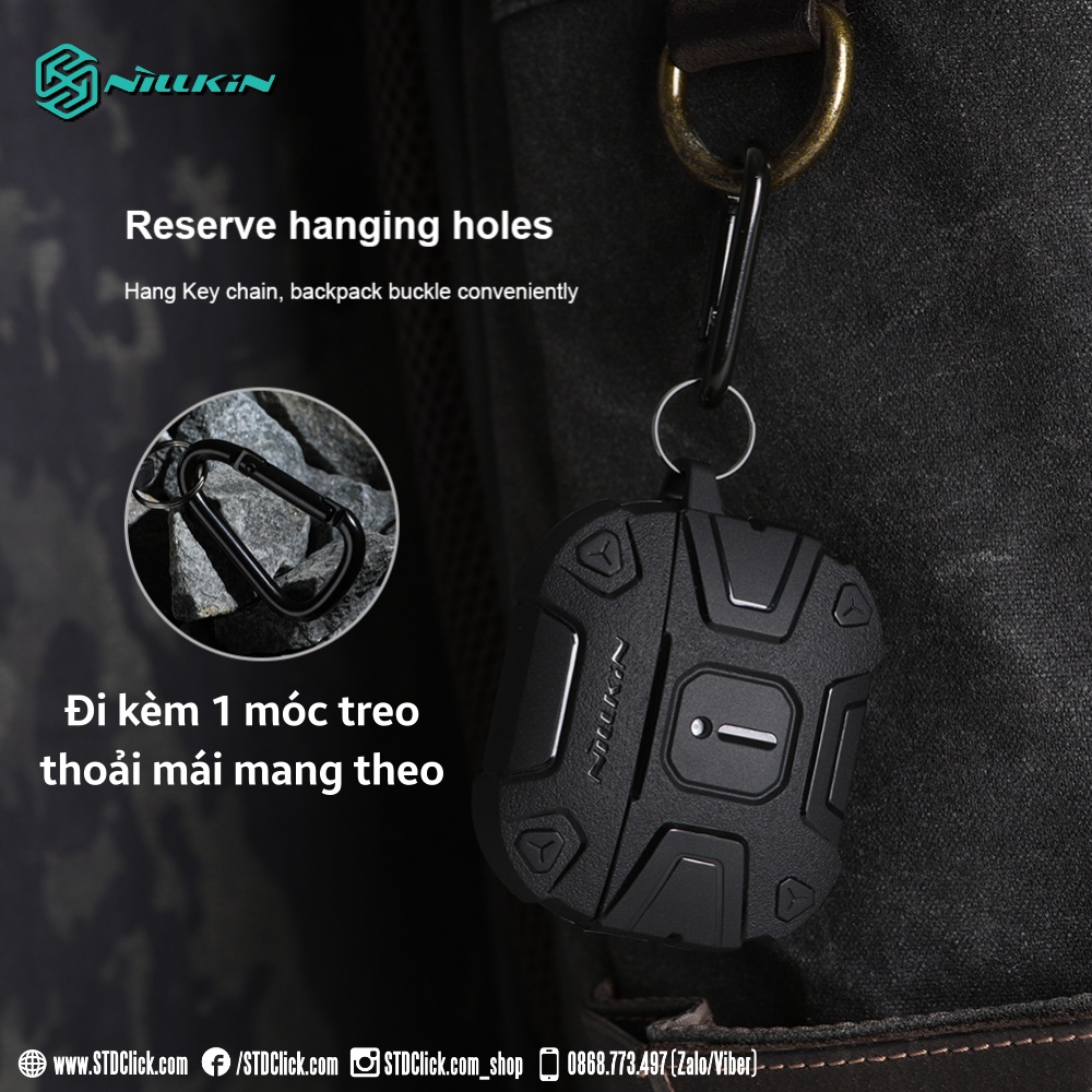 BAO SILICON CHỐNG SỐC AIRPODS 3 NILLKIN EXPLORER CHÍNH HÃNG