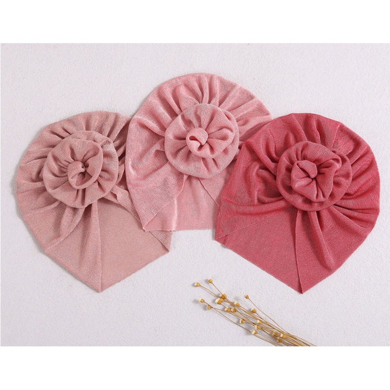 Mũ Turban Thắt Nút Thoáng Khí Thân Thiện Với Da Dễ Thương Cho Bé Gái