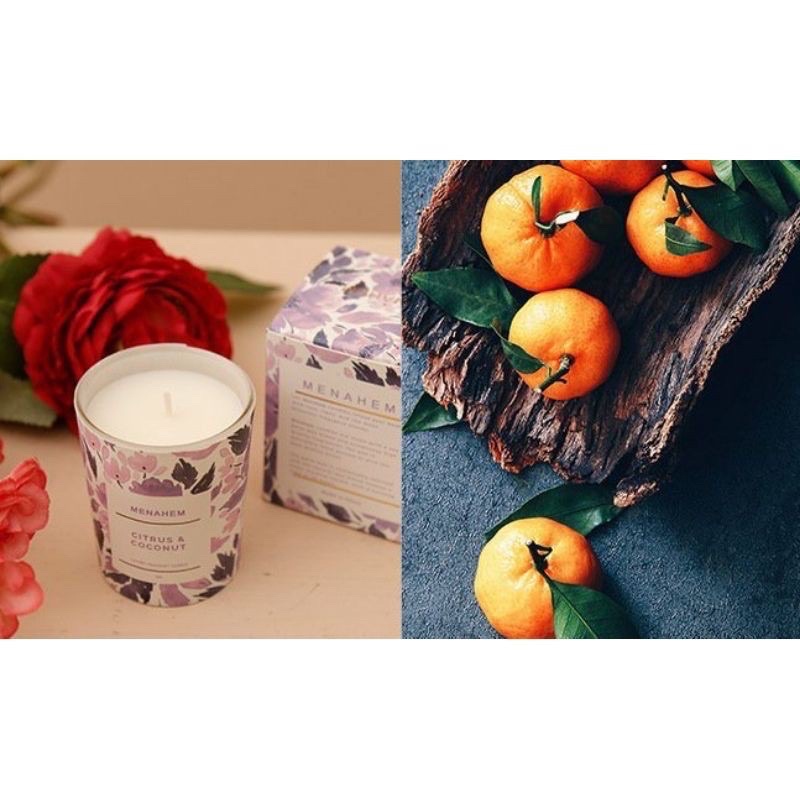 [Mã LIFEXANH03 giảm 10% đơn 500K] Nến Thơm Menahem Thư Giãn Không Khói Luxury Fragrant Candle