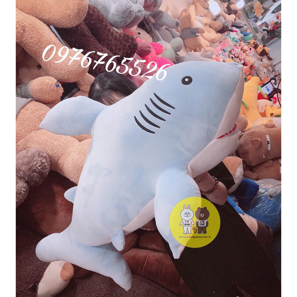 Gấu bông cá mập shark kích thước từ 50cm-1m