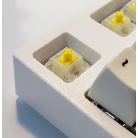 Switch Gateron Milky Yellow Pro  5 Pin Có Pre Lubed, dùng cho bàn phím cơ