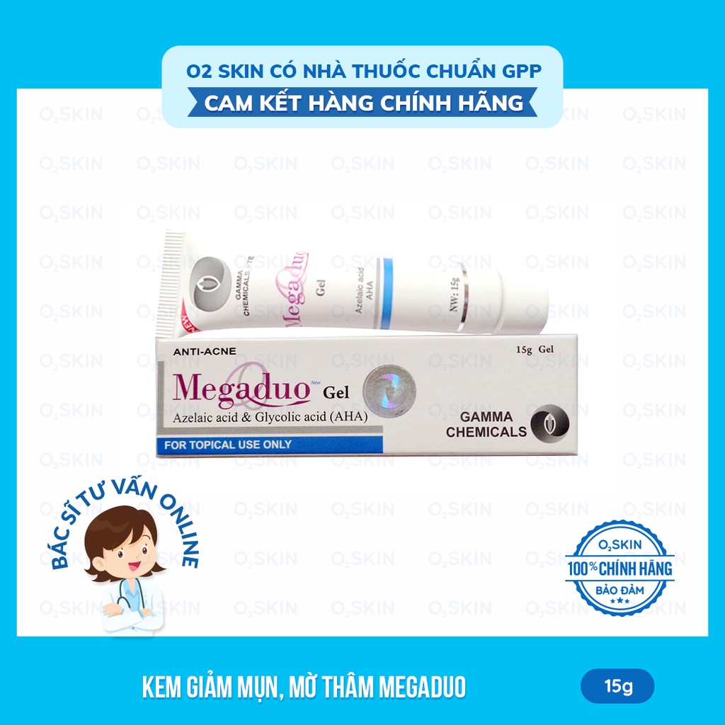 [CHÍNH HÃNG] BÁC SĨ TƯ VẤN & KHÁM ONLINE/ GEL GIẢM MỤN ẨN VÀ THÂM DO MỤN MEGADUO 15G