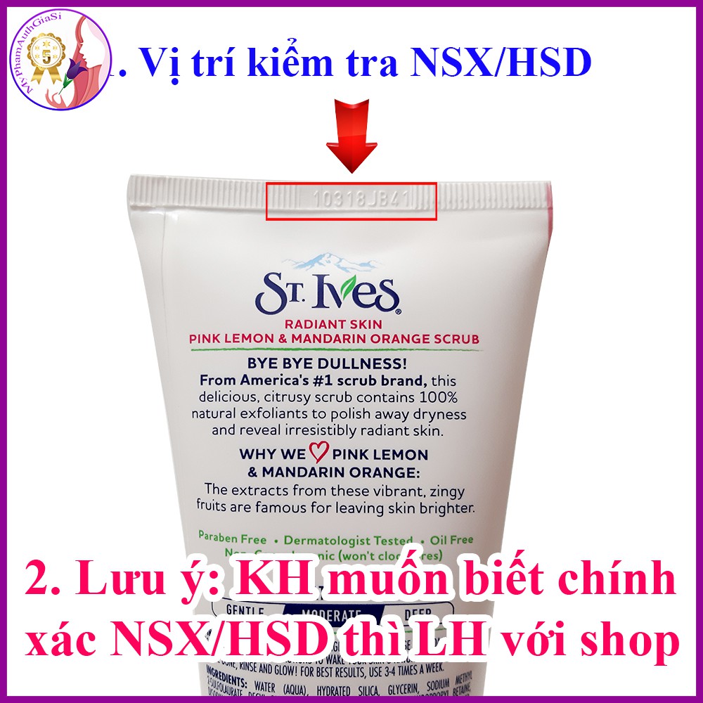 Sữa rửa mặt tẩy tế bào chết ST.Ives chiết xuất trà xanh làm sạch sâu và mịn da 170g Mỹ