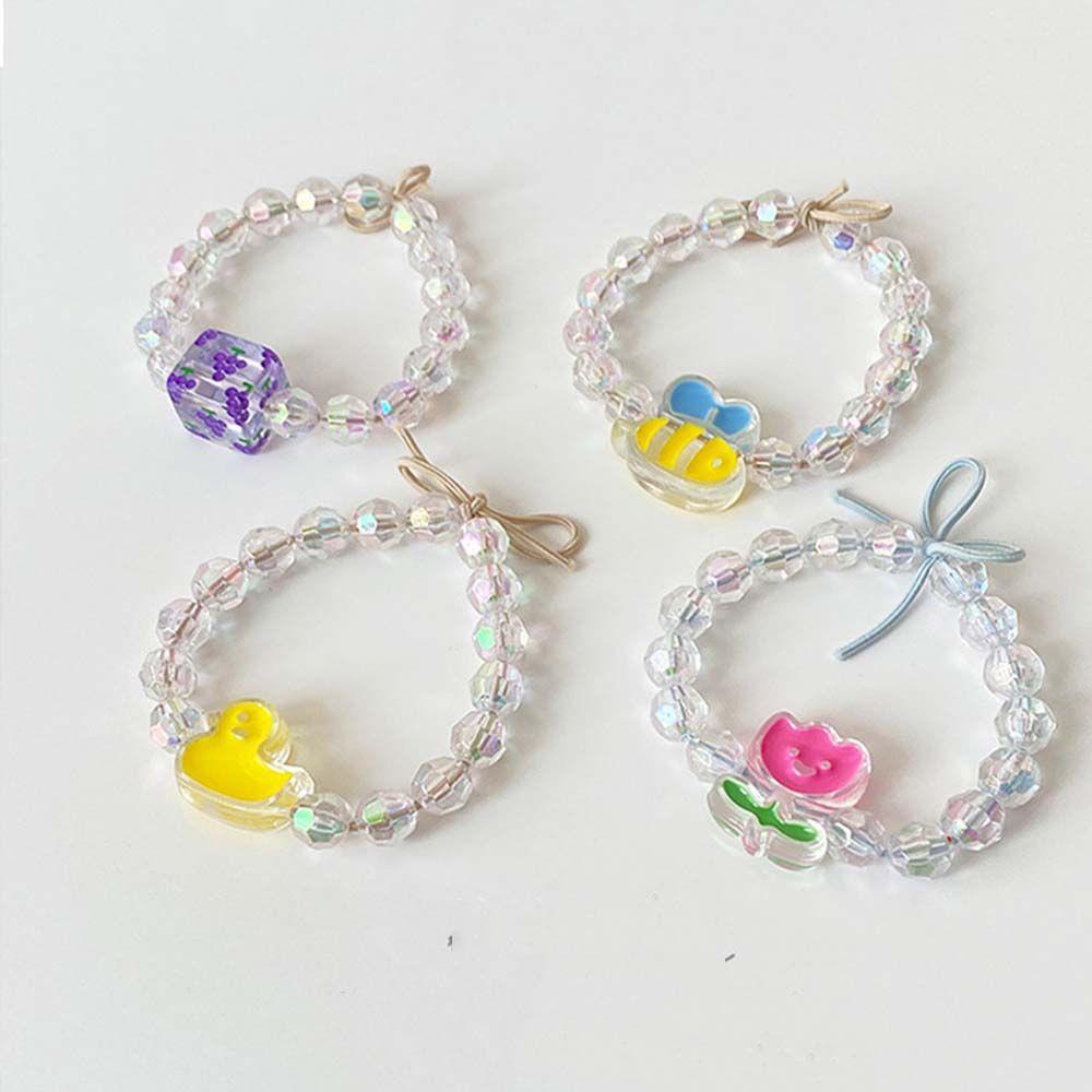 Dây Buộc Tóc Đuôi Ngựa Co Giãn Hình Động Vật Dễ Thương 1 #|Vòng Tay Chuỗi Hạt Thời Trang