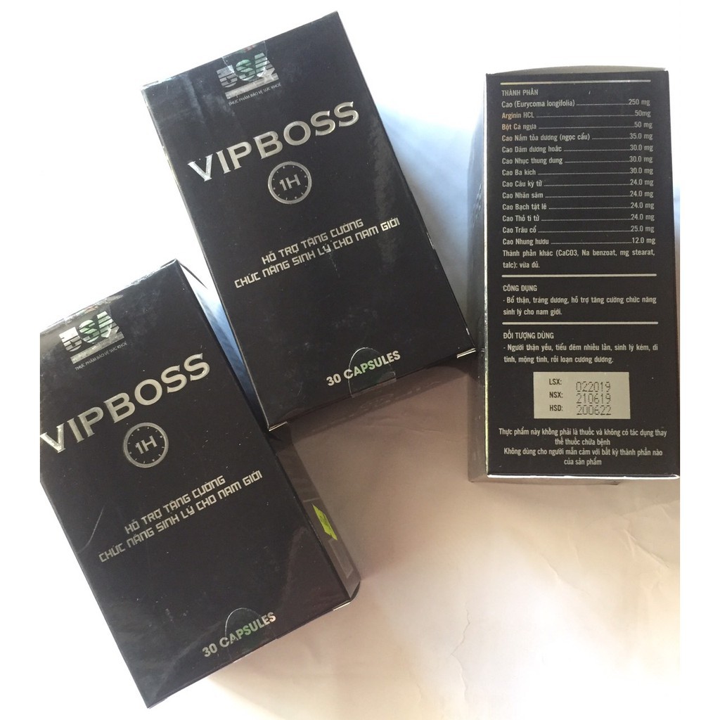 VIPBOSS – Tăng cường chức năng sinh lý nam