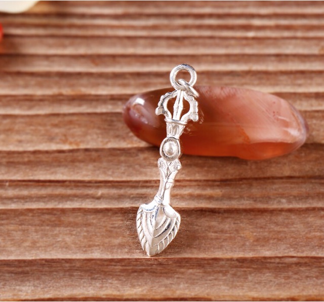 [PBMC]MẶT ĐEO KIẾM VĂN THÙ 2.5CM BẠC 999