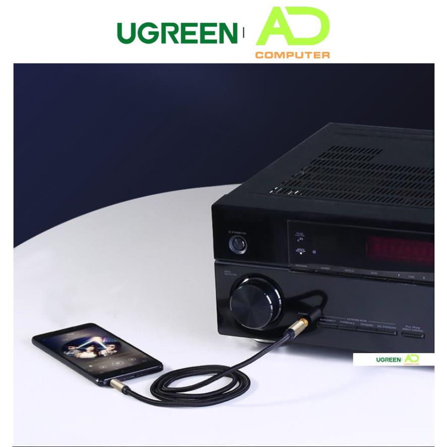 Cáp chuyển đổi âm thanh 3.5mm đầu đực sang 6.35mm đầu đực UGREEN AV127