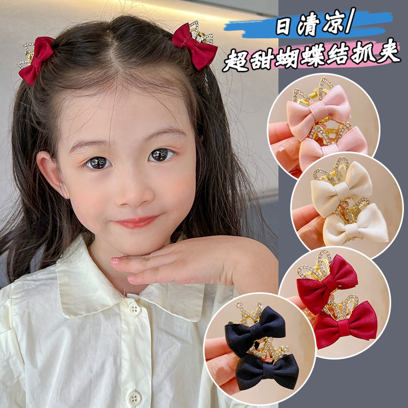 Kẹp Tóc Đính Đá Hình Tai Thỏ Dễ Thương Cho Bé Gái