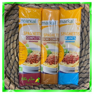 Mì spaghetti trắng /lứt/ bán lứt hữu cơ markal 500gram nhập khẩu pháp
