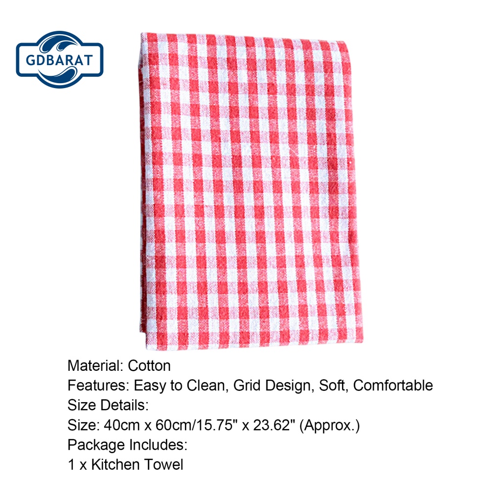 [NYCA Stock] Khăn Lau Bếp / Phòng Ăn Họa Tiết Kẻ Sọc Thanh Lịch