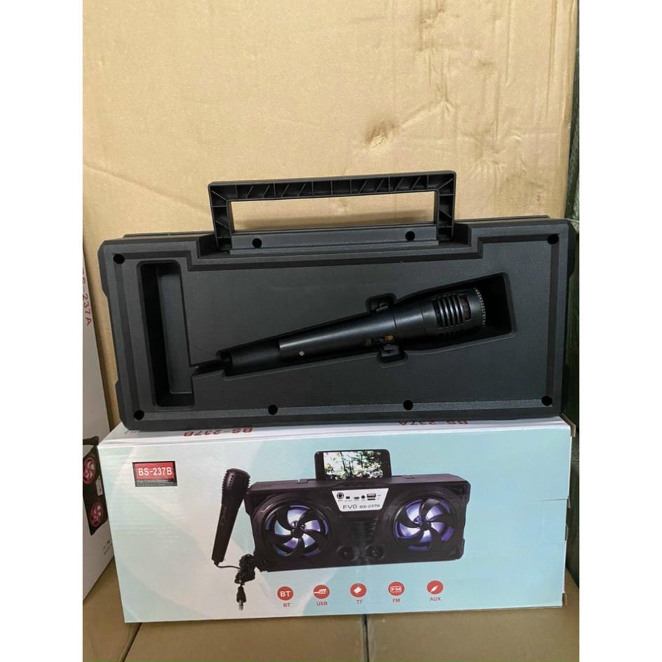 Loa Bluetooth karaoke Mini kèm mic BS237 công suất lớn không dây có mic âm thanh siêu hay bass khỏe Bảo hành 1 đổi 1 hđ