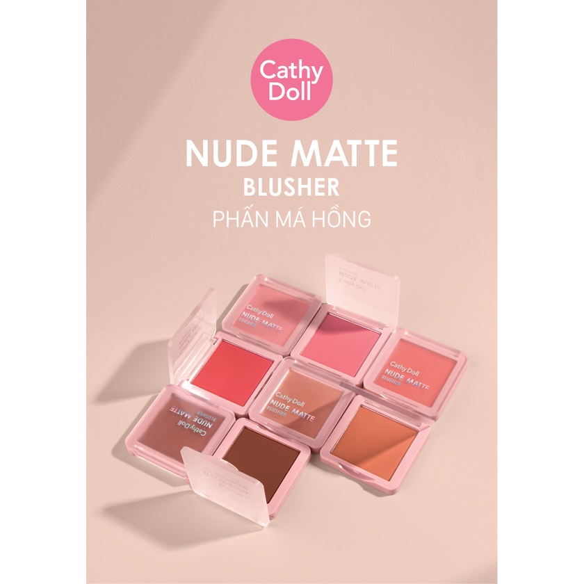 Phấn má hồng Cathy Doll Nude Matte Blusher 6g