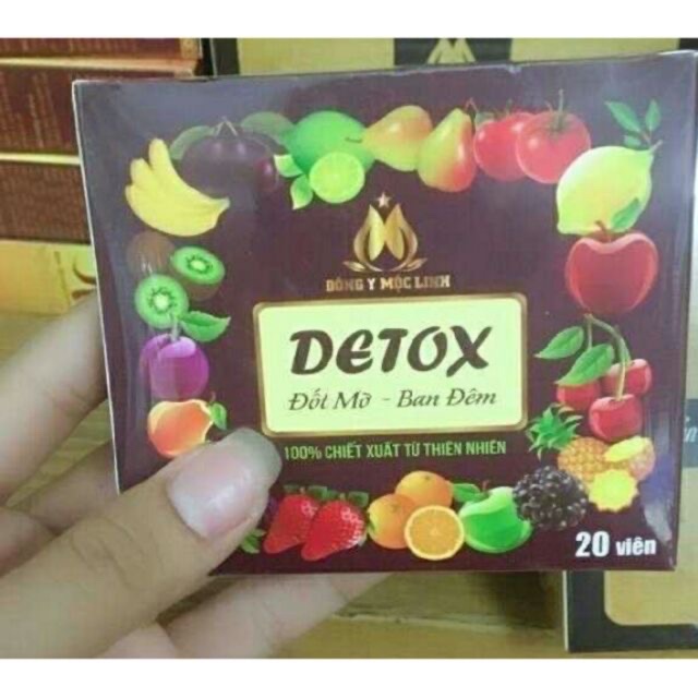 Combo 20viên Detox Tan mỡ ban đêm của Slim X3