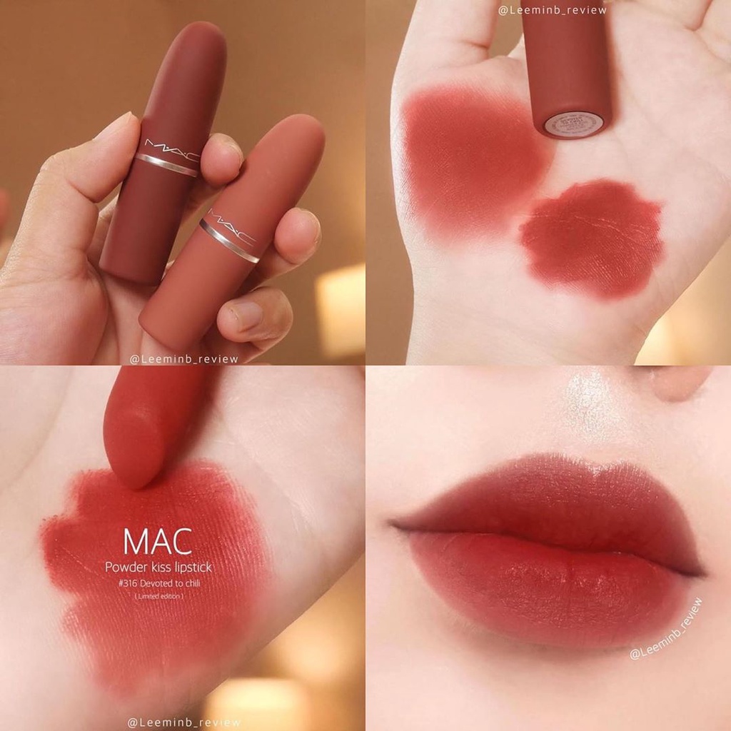 Son Mac Limited Edition, Son Mac Powder Kiss Matte Rettro Matte full size 3g