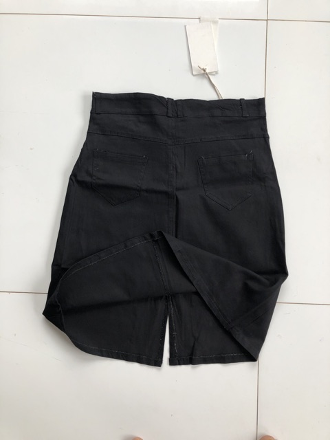 Chân váy kaki xẻ trước tiểu thư | BigBuy360 - bigbuy360.vn