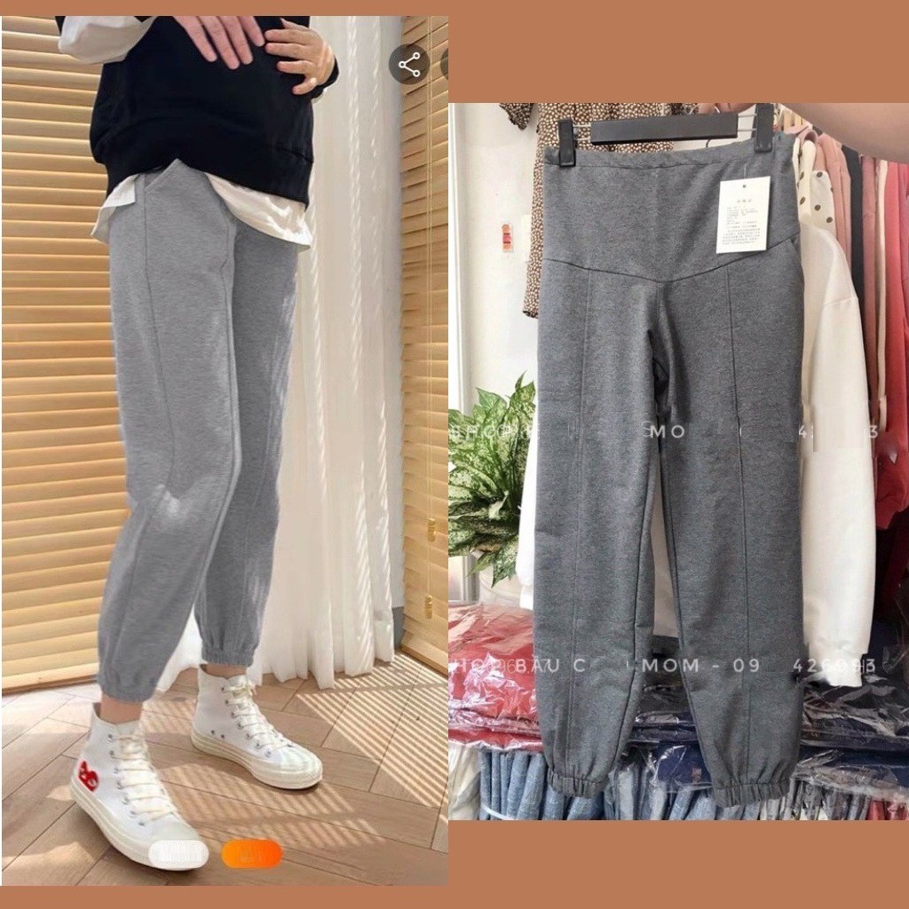 Quần Bầu, Quần Nỉ Bầu Trẻ Trung Ấm Áp, Hàng Dày Dặn Mềm Đẹp, Form Thoải Mái Đủ Size Cho Mẹ