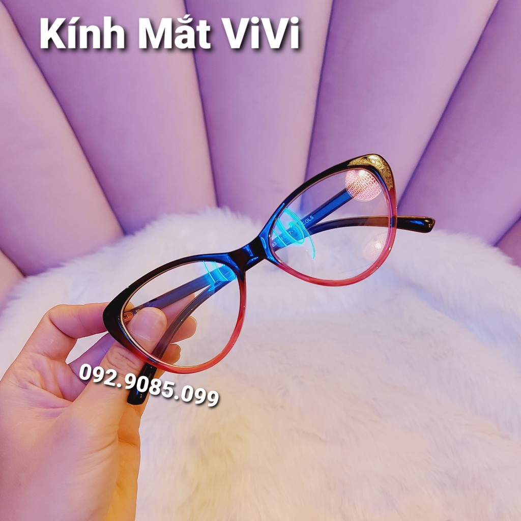 Gọng kính cận nhựa dẻo dáng mắt mèo V2383 - Kính thời trang 0 độ | BigBuy360 - bigbuy360.vn