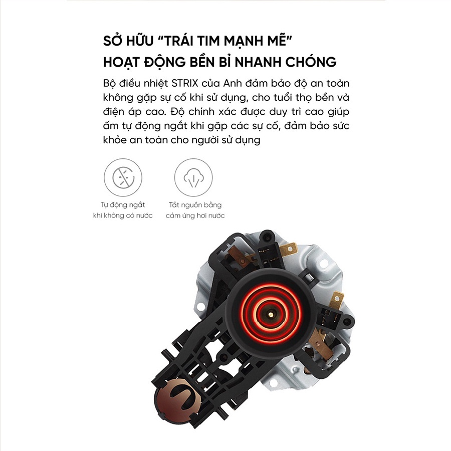 Ấm đun nước siêu tốc Xiaomi Ocooker QS-1701 -có đồng hồ đo nhiệt độ