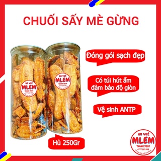 Chuối sấy mè gừng giòn ngọt khô ngon đặc biệt hủ 250Gr 100Gr Đồ ăn vặt MLEM