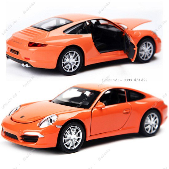 XE MÔ HÌNH SẮT TỈ LỆ 1:32 -  PORSCHE 911 - CAM - 9850C