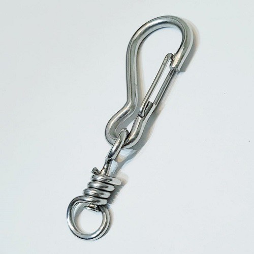 Móc Bấm An Toàn Inox Liên Kết Dây Cáp Hoặc Vật Treo 30x120mm