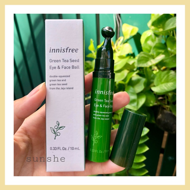 [NEW 2019] Thanh Lăn Mắt Tinh Chất Trà Xanh Innisfree Green Tea Seed Eye &amp; Face Ball