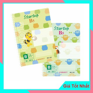 Sổ lò xo đơn B5 có kẻ lề 300 trang Klong Mã số 953