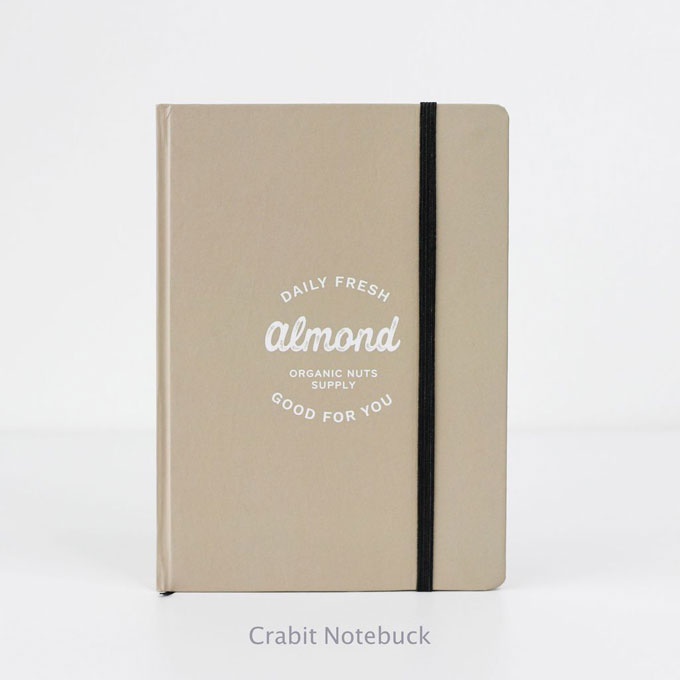 Quà 8/3 - Sổ tay grid Crabit A5 giá rẻ - Almond - Ruột ô vuông ghi chép, Bullet Journal - Giao hỏa tốc