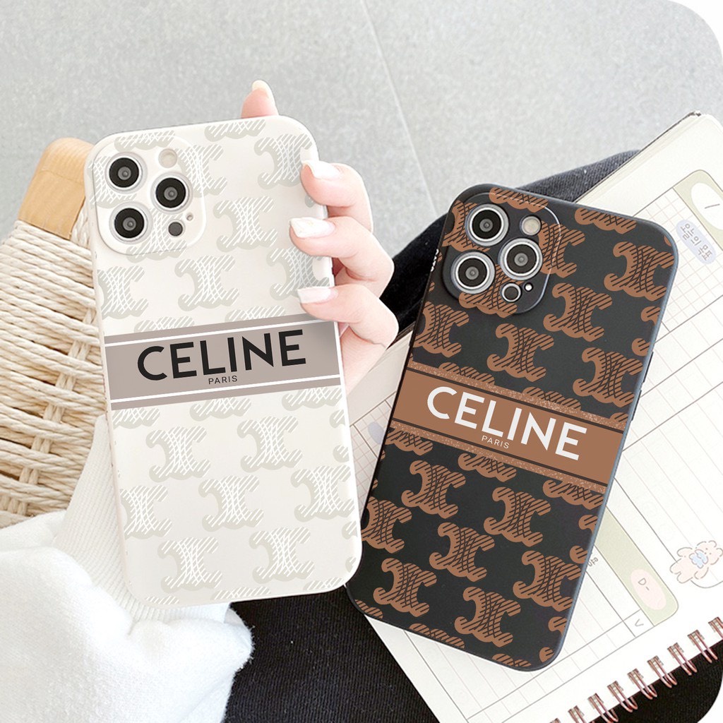 Ốp Lưng Iphone Cạnh Vuông, Bảo Vệ Camera Hình C.E.L.I.N.E Ip 7Plus/8Plus/x/xs/xsmax/11/11promax/12/12promax/13/13promax