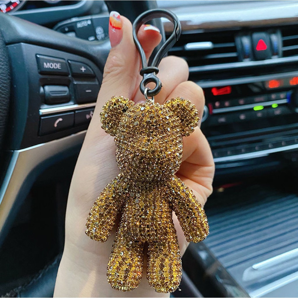 Móc khoá Bearbrick đính đá handmade