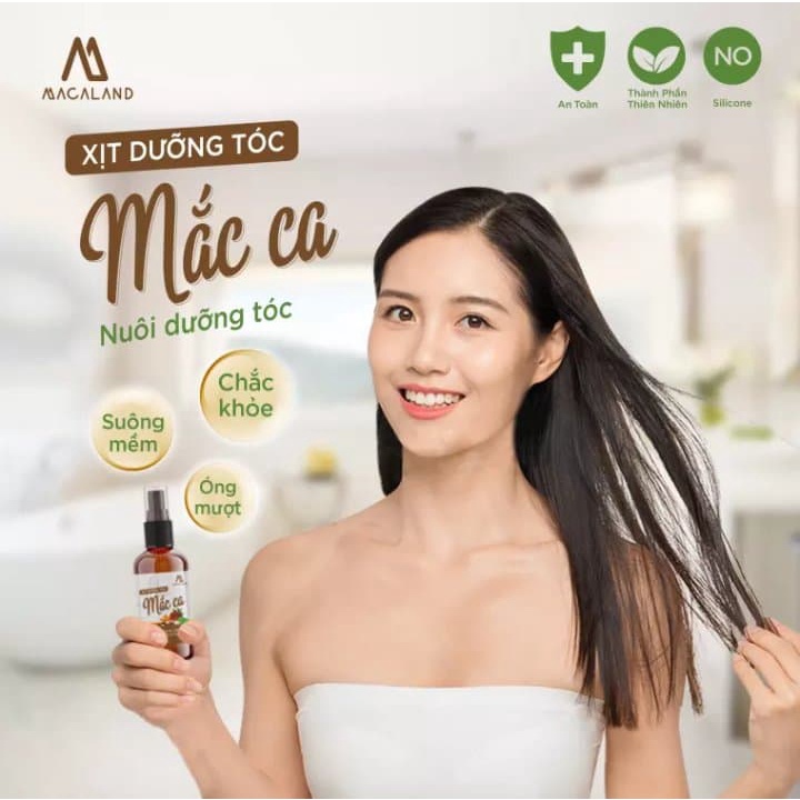 Xịt dưỡng tóc dầu Macadamia 50ml Macaland giảm rụng tóc và kích thích mọc tóc hiệu quả