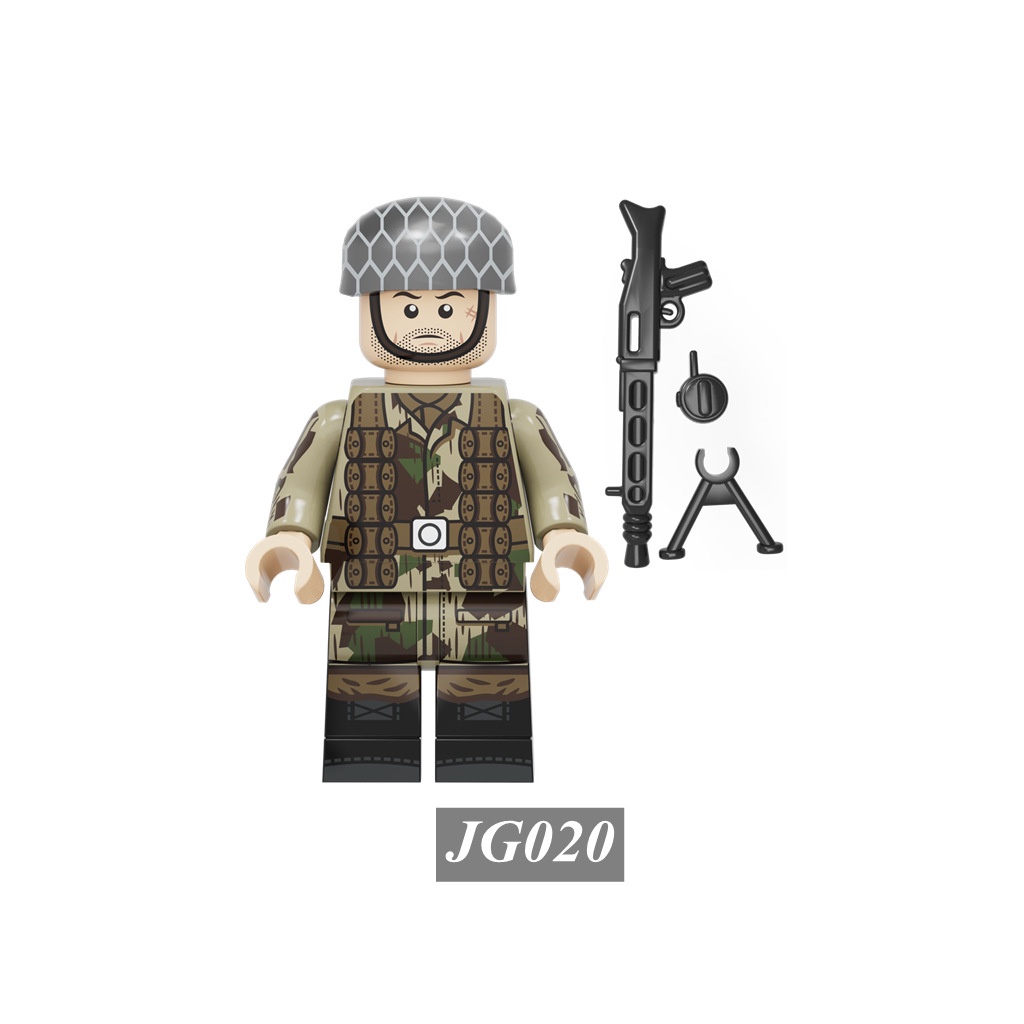 Minifigures Lính Đặc Nhiệm Đức Quốc Xã Trong Thế Chiến II JG018 JG019 JG020 JG021 - Đồ Chơi Lắp Ráp Army
