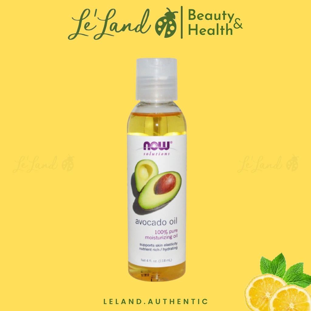 Bill Us - Dầu dưỡng ẩm 100% nguyên chất NOW Solutions Avocado Oil 118ml