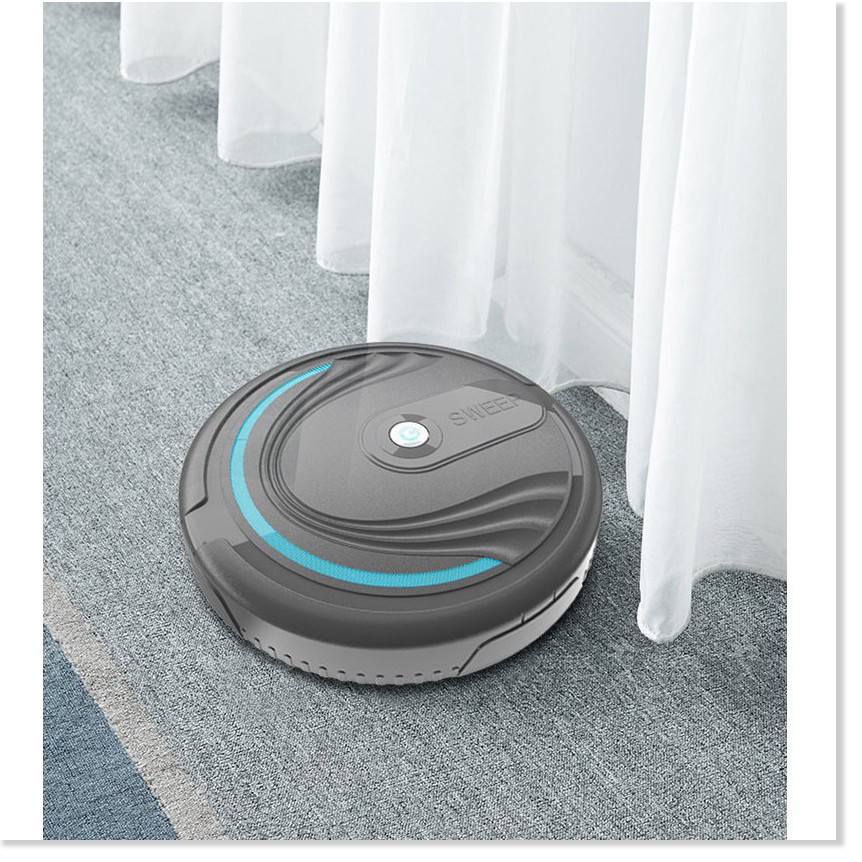 ROBOT HÚT BỤI QUÉT NHÀ TỰ ĐỘNG CÓ THỂ SẠC LẠI JAPAN SWEEP (ĐEN) -Cao cấp