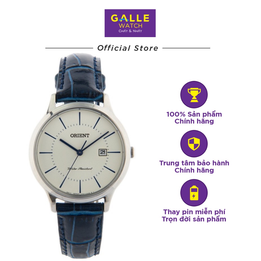 Đồng hồ nữ Orient RF-QA0006S10B kính cứng chống va đập,chống nước 3 ATM, dây da cao cấp chính hãng Nhật Bản